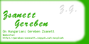 zsanett gereben business card